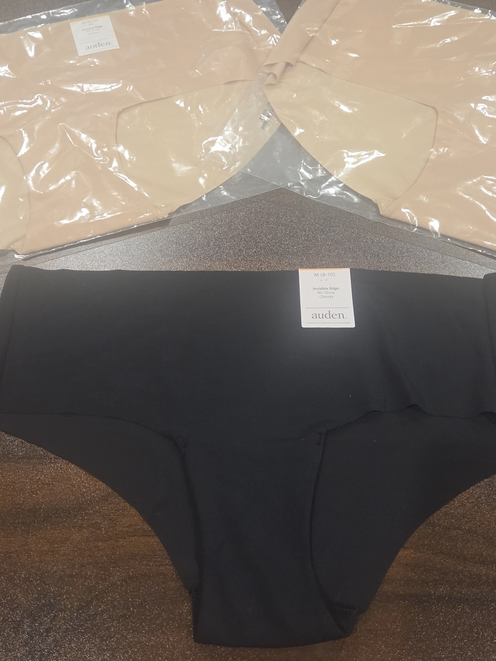 Auden Invisible Edge No-Show Cheeky & Hipster Underwear 3-Pack
